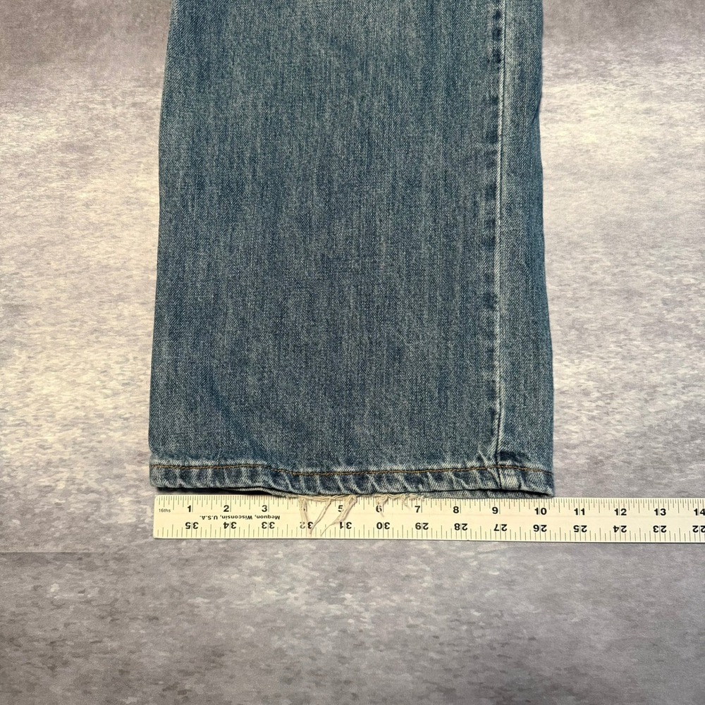Y2K Urban Pipeline Mens Blue Relaxed Fit Straight Leg Jeans 38x30 Baggy Skater - Picture 6 of 7